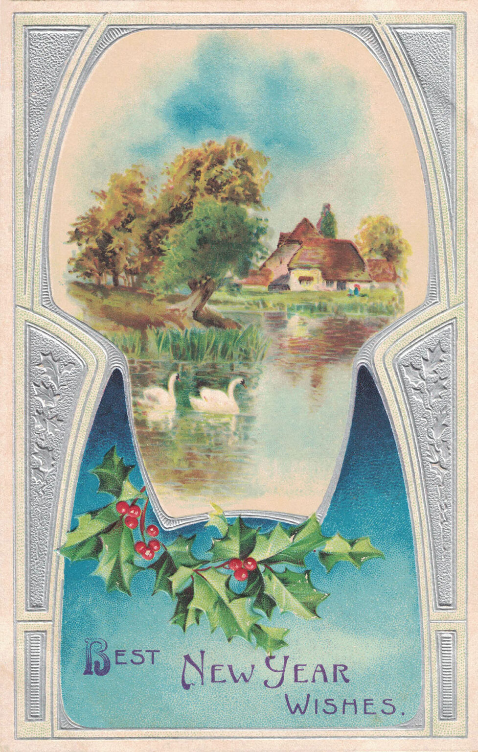 Free Printable Vintage New Year's Postcards • Rose Clearfield