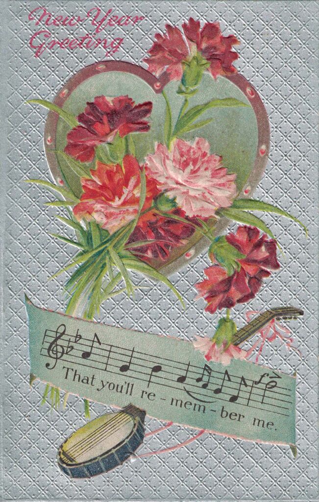 Free Printable Vintage New Year's Postcards • Rose Clearfield