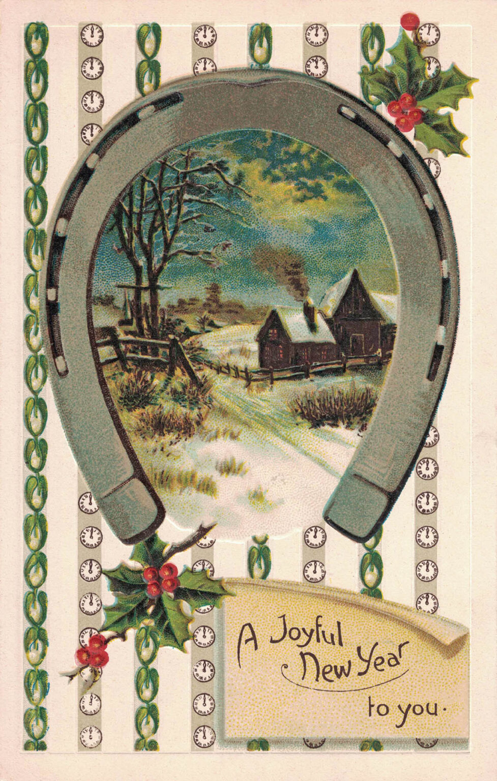 Free Printable Vintage New Year's Postcards • Rose Clearfield