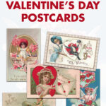 16 Free Printable Vintage Valentine's Day Postcards