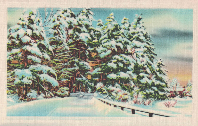 Free Printable Vintage Winter Postcards [with ATC Cards and Journal ...