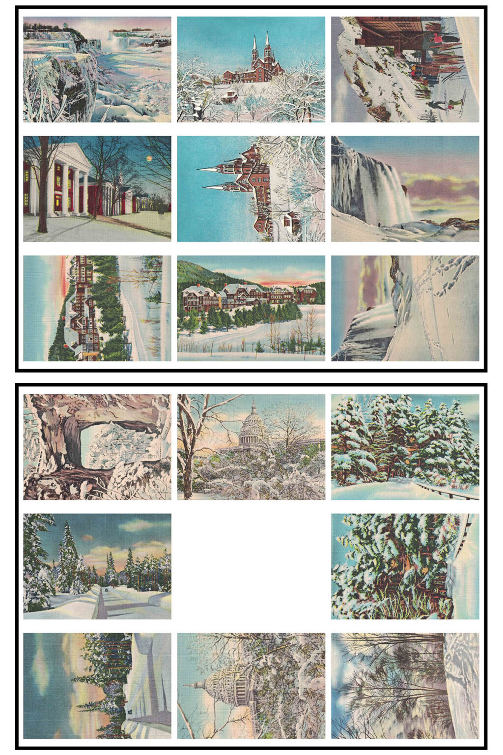 Free Printable Vintage Winter Postcards [with ATC Cards and Journal Tags] Rose Clearfield