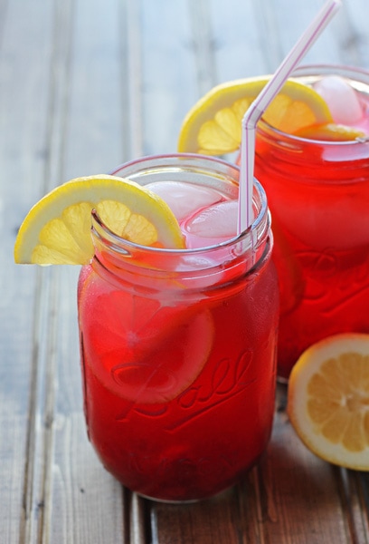 Cherry Lemonade Dessert for Two