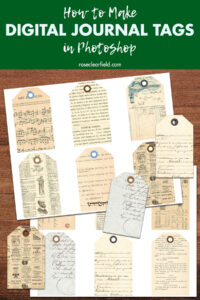 How to Make Digital Journal Tags in Photoshop