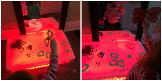 Light Table Activities for Valentine's Day Lalymom