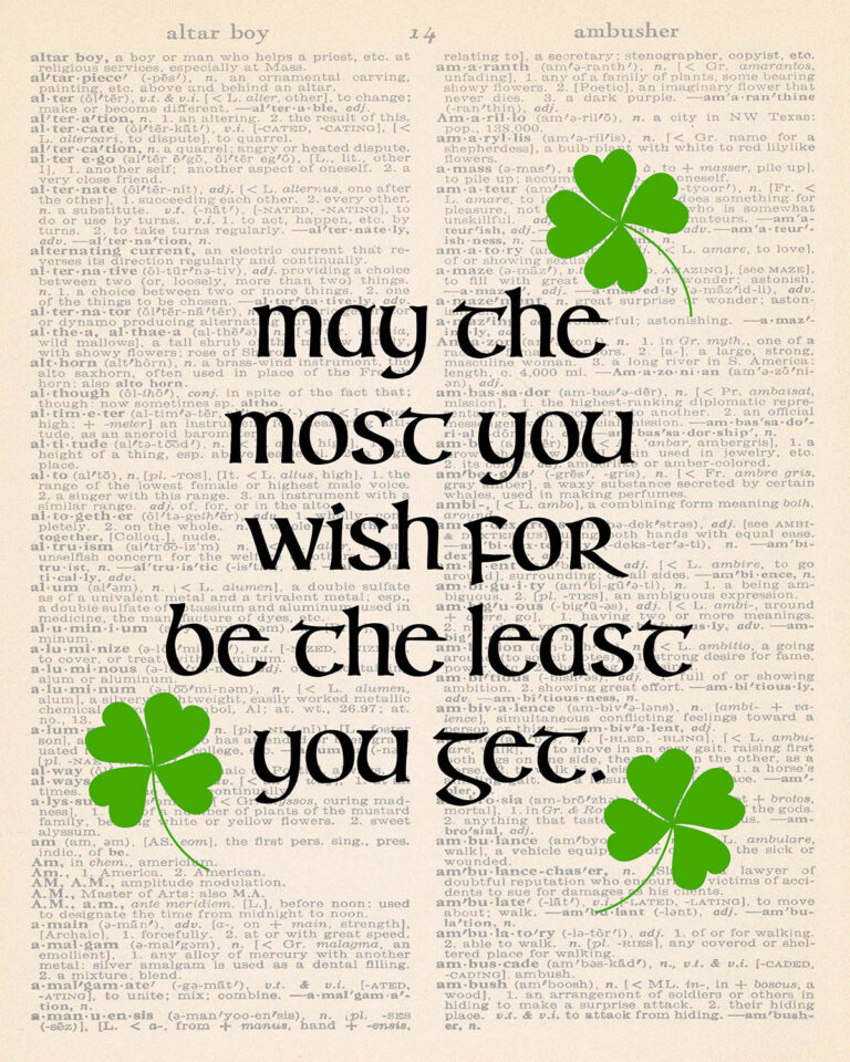 Free Printable Irish Proverbs Wall Art • Rose Clearfield