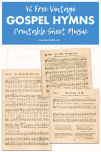 46 Free Vintage Gospel Hymns Printable Sheet Music