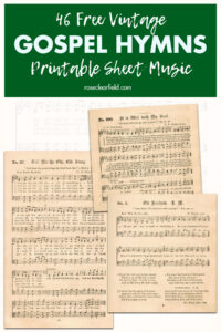 46 Free Vintage Gospel Hymns Printable Sheet Music