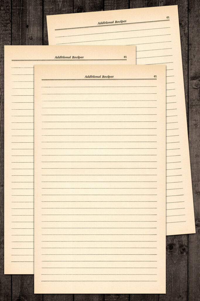 Cakes and Pastries Additional Recipes Page