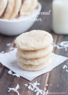 Chewy Coconut Cookies Boys Ahoy