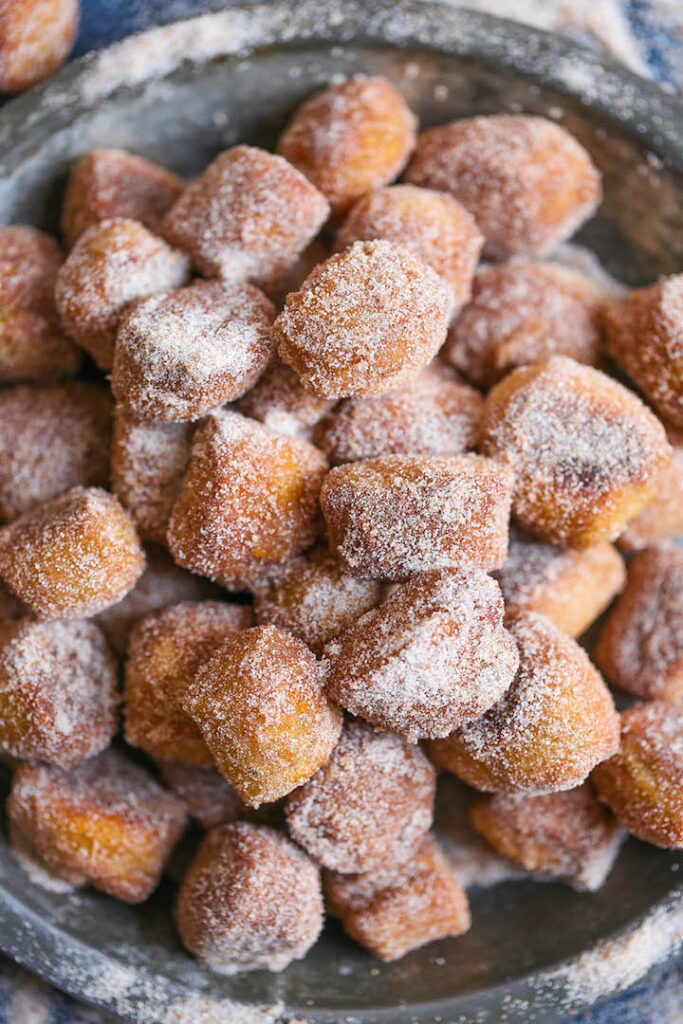 Cinnamon Sugar Pretzel Bites Damn Delicious