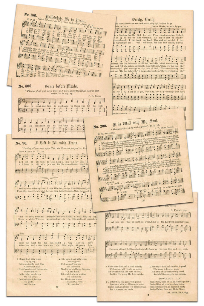 Gospel Hymns Consolidated Collage