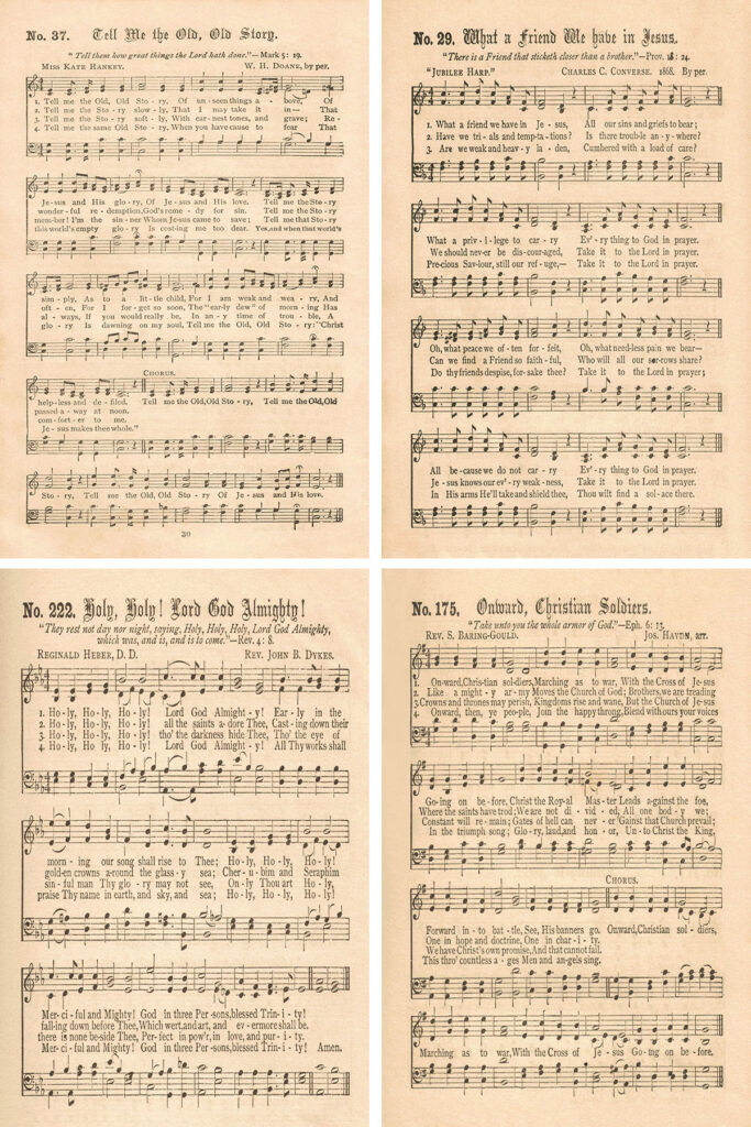 Gospel Hymns Consolidated Collage