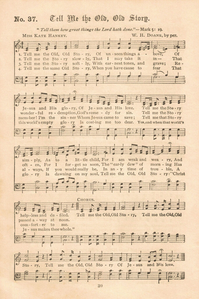 Gospel Hymns Tell Me the Old Old Story