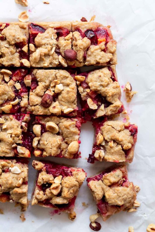 Plum Hazelnut Bars Katiebird Bakes