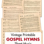 Vintage Printable Gospel Hymns Sheet Music