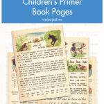 Free Printable Vintage French Children's Primer Book Pages