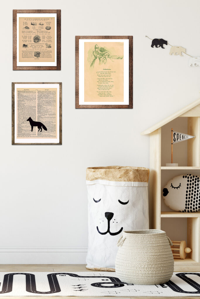 Kid Bedroom With Framed Art