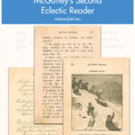 20 Vintage Book Pages McGuffey's Second Eclectic Reader