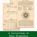 A Collection of Free Printable Vintage Travel Journal Pages