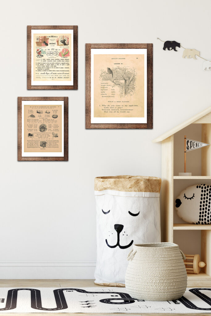 Kid's Bedroom with Framed Art