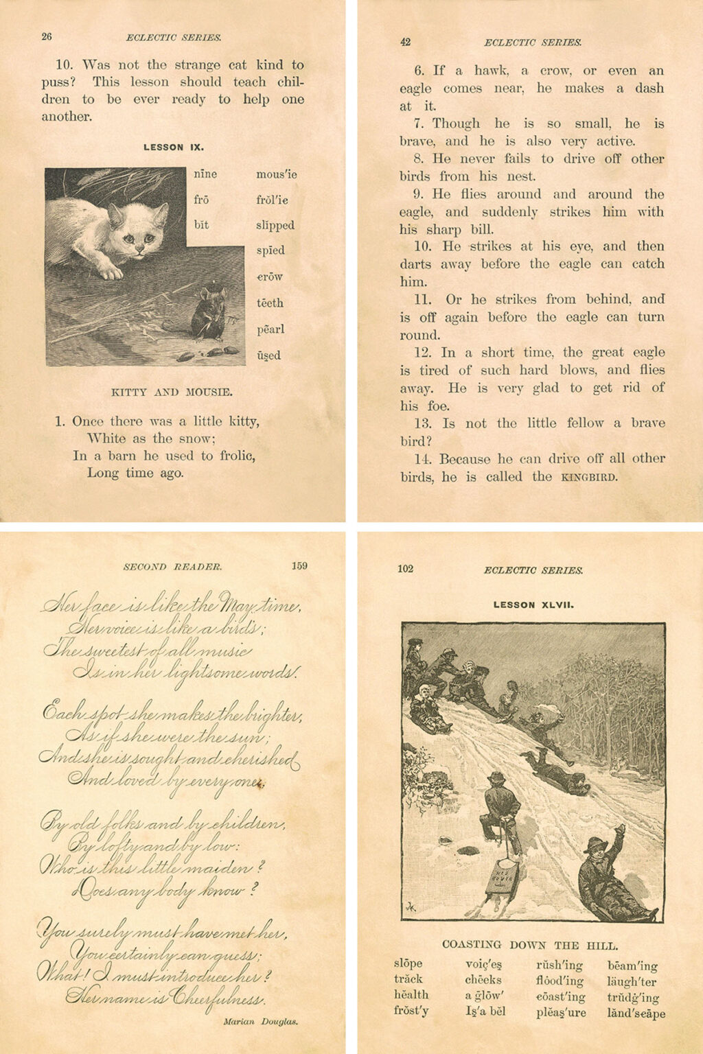 Free Printable McGuffey's Second Eclectic Reader Pages • Rose Clearfield