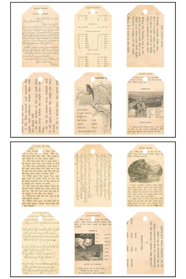 Free Printable McGuffey's Second Eclectic Reader Pages • Rose Clearfield
