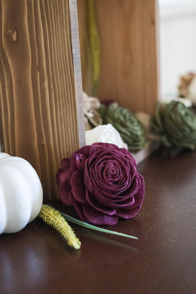 Easy Fall Decor Sola Wood Flowers