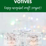 Oui Yogurt Jar Sheet Music Votives