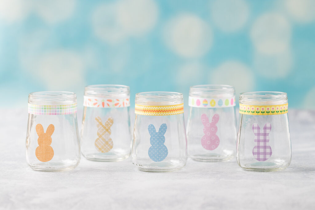 Mini Easter Treat Jars in Progress