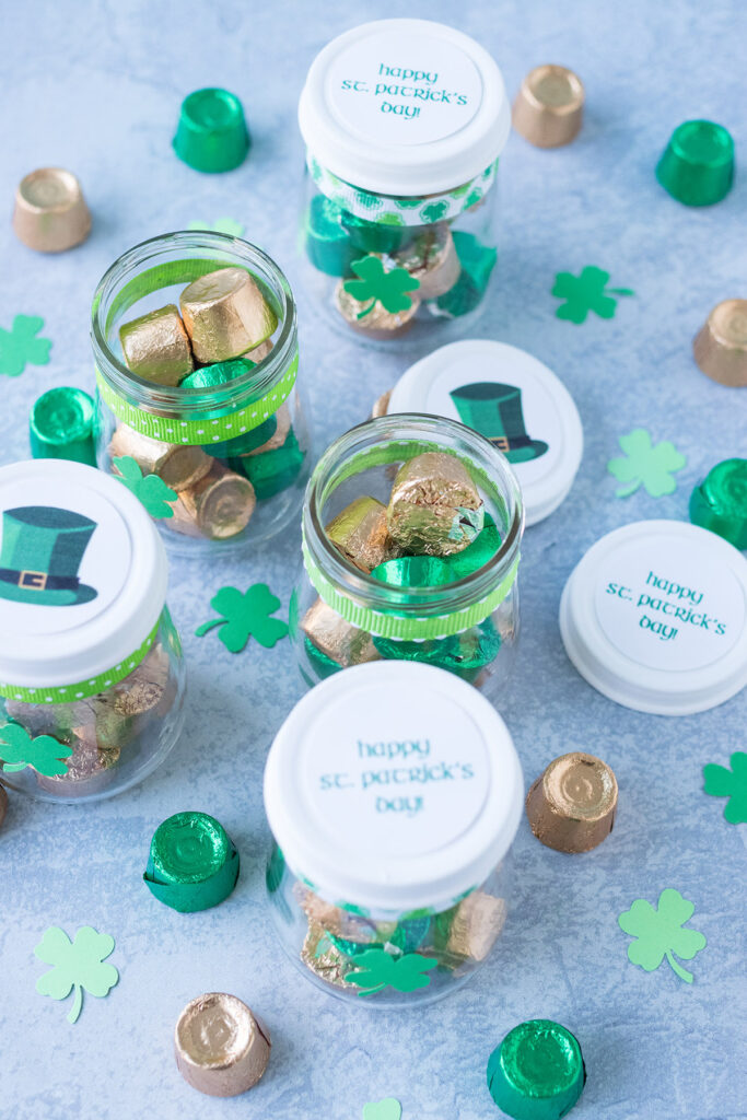 DIY St. Patrick's Day Mini Treat Jars