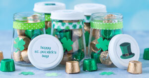 DIY St. Patrick's Day Mini Treat Jars