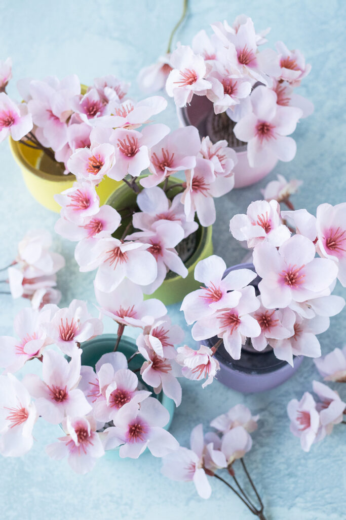 Upcycled Oui Yogurt Jar Pastel Vases