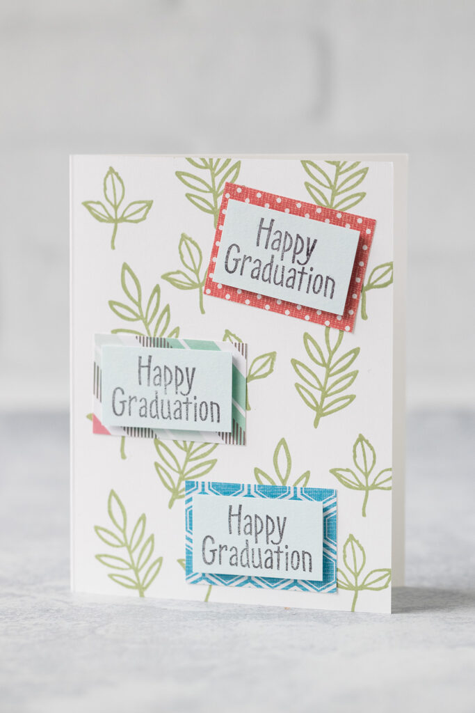 Leaves Background Graduation Card