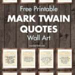 Free Printable Mark Twain Quotes Wall Art