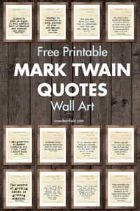 Free Printable Mark Twain Quotes Wall Art