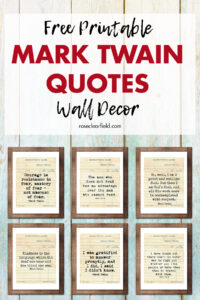 Free Printable Mark Twain Quotes Wall Decor