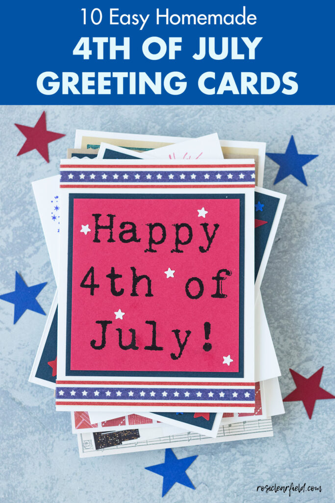 10 Easy Homemade 4th of July Greeting Cards