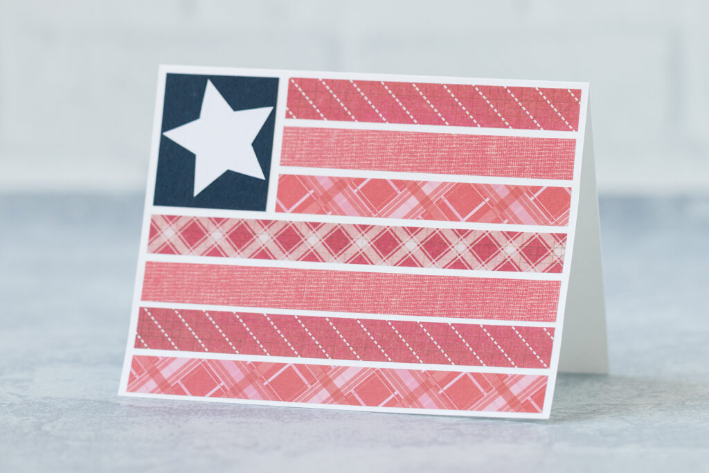 Scrapbook Flag Greeting Card