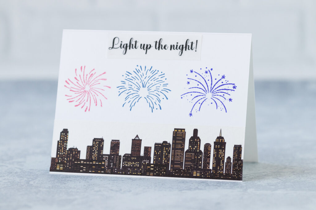 Light Up the Night Fireworks 4th of July Card