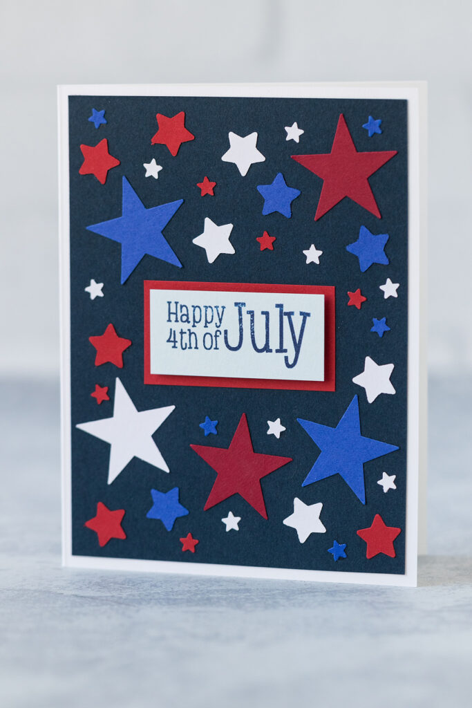 Happy 4th of July Stars Patriotic Greeting Card