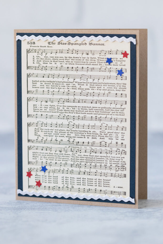 Vintage The Star-Spangled Banner Greeting Card