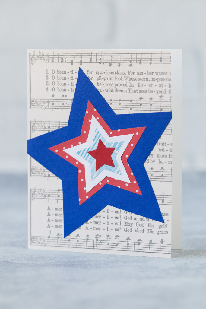 Layered Stars 4th of July Card