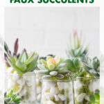 An Easy DIY Tutorial for Oui Yogurt Jar Faux Succulents