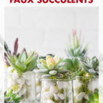 An Easy DIY Tutorial for Oui Yogurt Jar Faux Succulents
