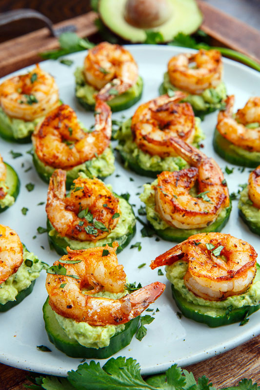 Blackened Shrimp Avocado Cucumber Bites Closet Cooking