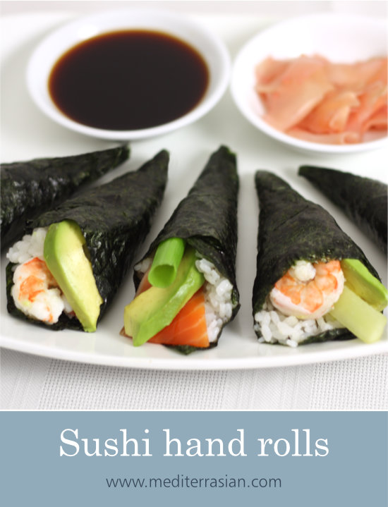 Sushi Hand Rolls Mediterrasian