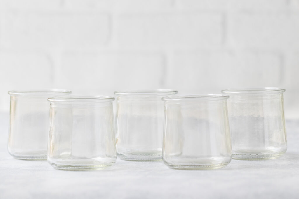 Clean Oui Yogurt Jars