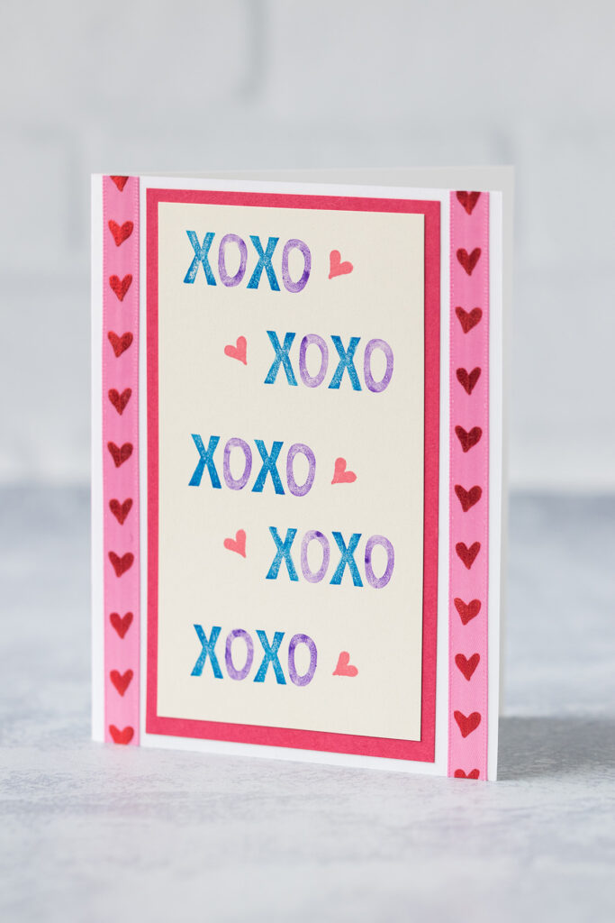 XOXO Handmade Greeting Card