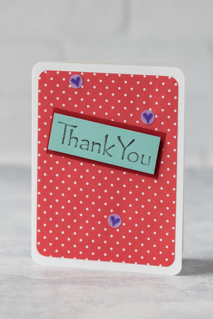 Homemade Thank You Card